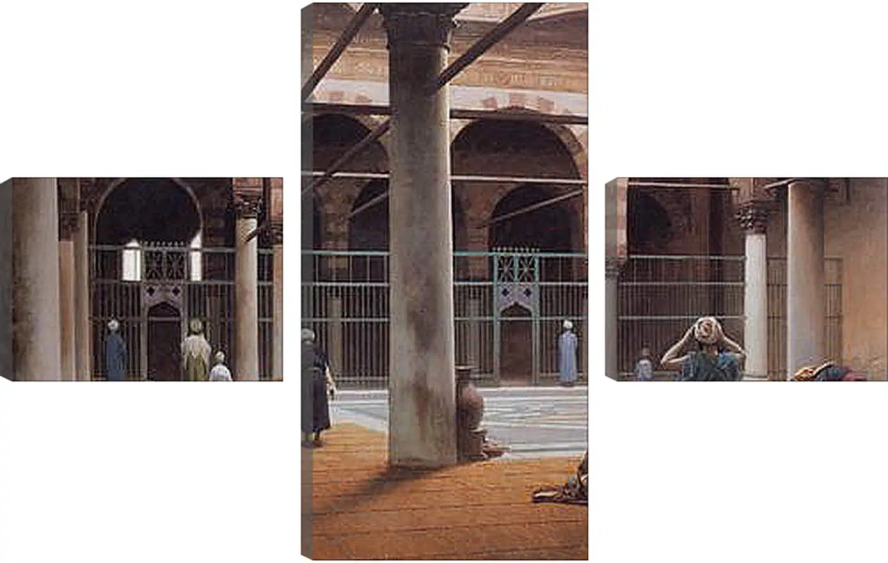 Модульная картина - Interior of a Mosque. Жан-Леон Жером