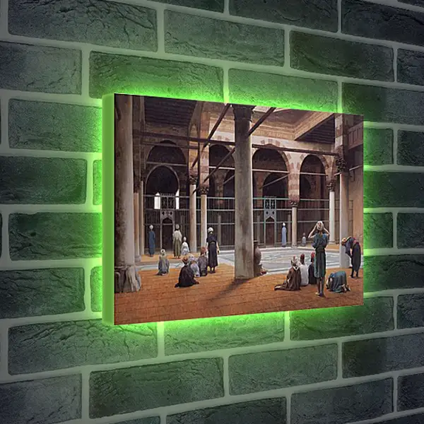 Лайтбокс световая панель - Interior of a Mosque. Жан-Леон Жером