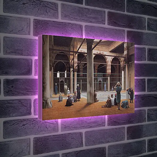 Лайтбокс световая панель - Interior of a Mosque. Жан-Леон Жером