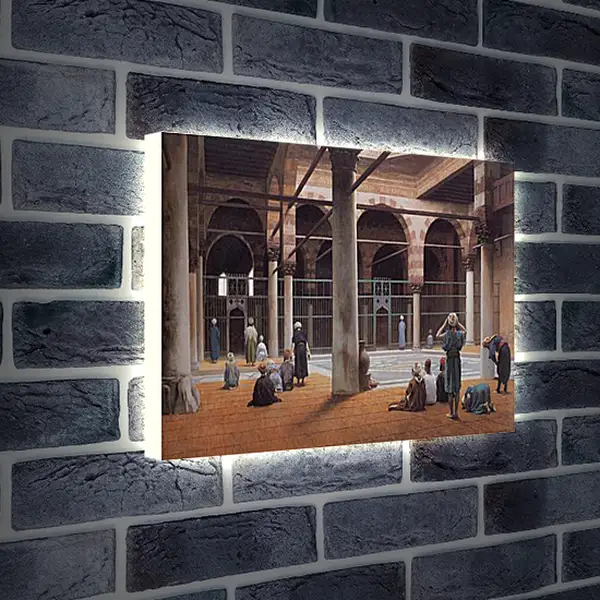 Лайтбокс световая панель - Interior of a Mosque. Жан-Леон Жером