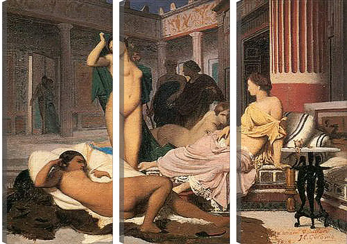 Модульная картина - Greek Interior, sketch. Жан-Леон Жером