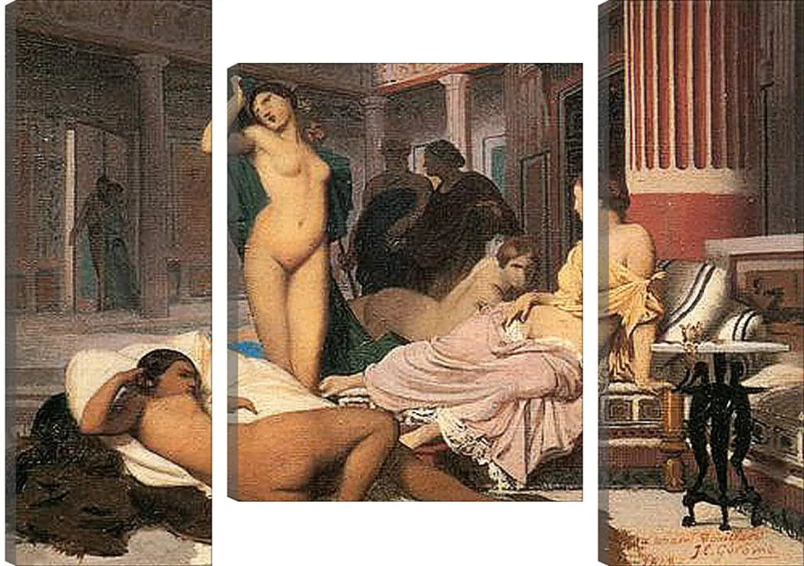 Модульная картина - Greek Interior, sketch. Жан-Леон Жером