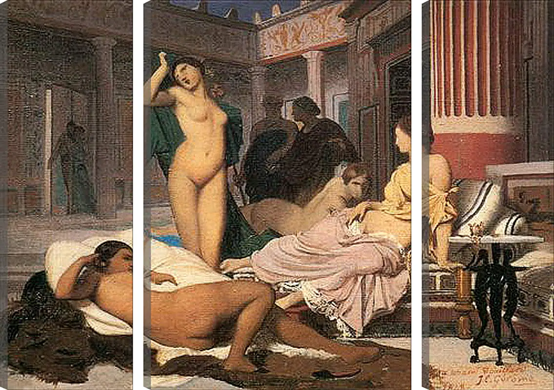 Модульная картина - Greek Interior, sketch. Жан-Леон Жером