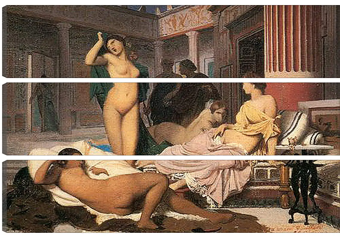 Модульная картина - Greek Interior, sketch. Жан-Леон Жером