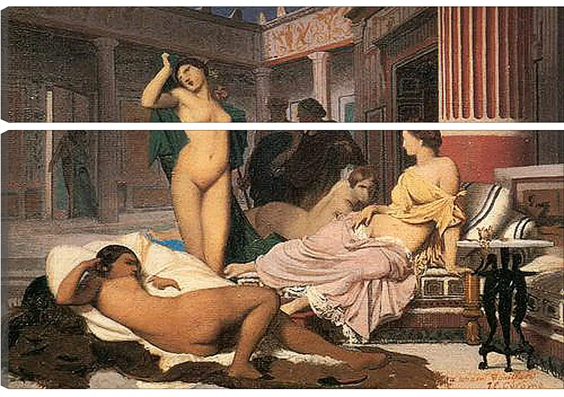 Модульная картина - Greek Interior, sketch. Жан-Леон Жером
