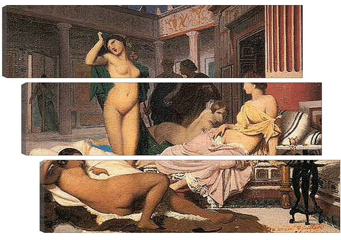 Модульная картина - Greek Interior, sketch. Жан-Леон Жером
