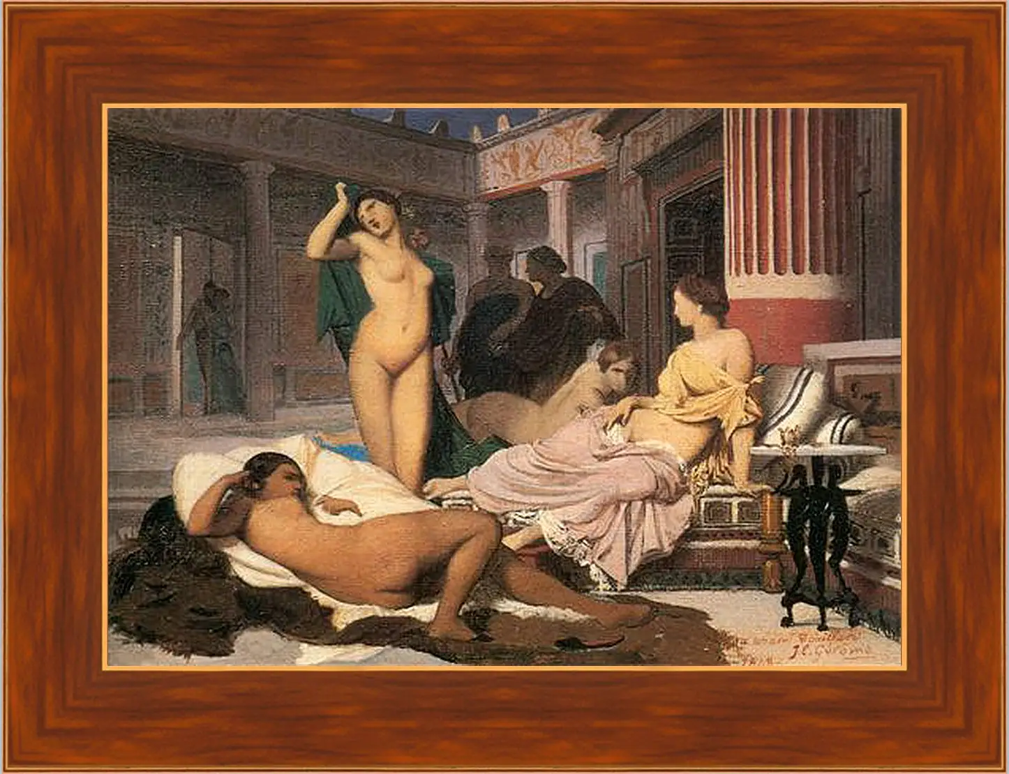 Картина в раме - Greek Interior, sketch. Жан-Леон Жером