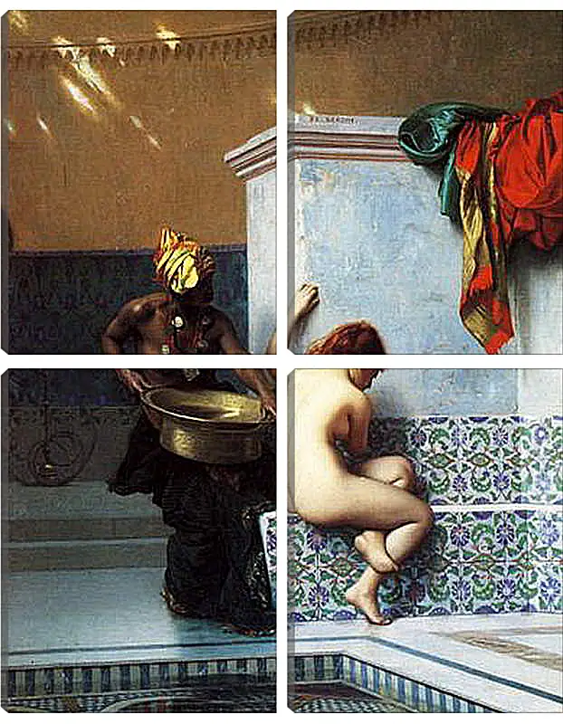 Модульная картина - Turkish bath. Жан-Леон Жером