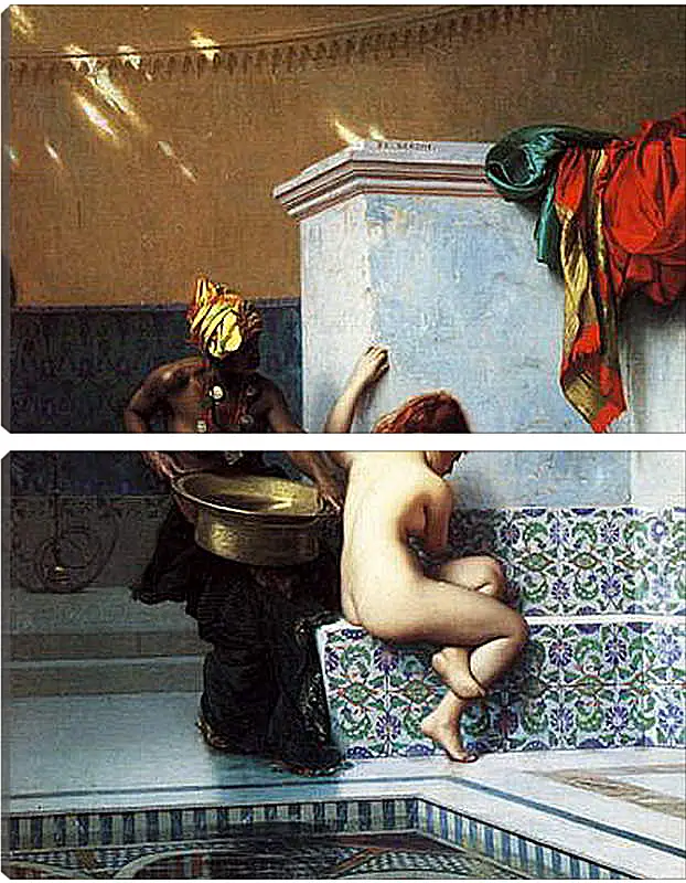 Модульная картина - Turkish bath. Жан-Леон Жером
