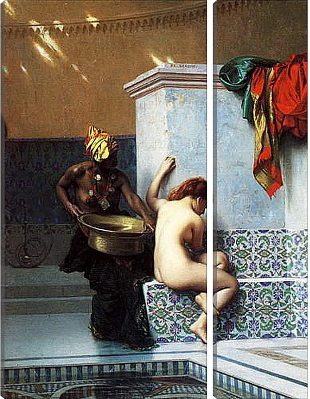Модульная картина - Turkish bath. Жан-Леон Жером