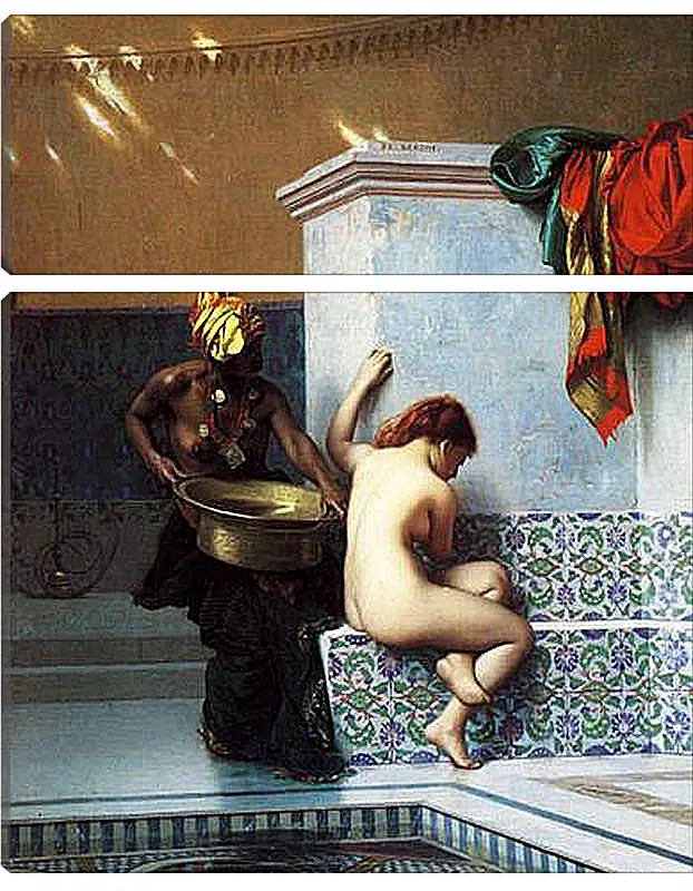 Модульная картина - Turkish bath. Жан-Леон Жером