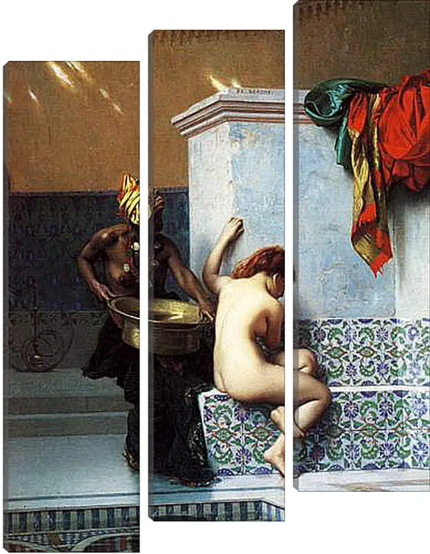 Модульная картина - Turkish bath. Жан-Леон Жером