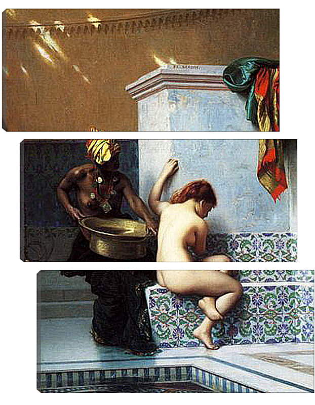 Модульная картина - Turkish bath. Жан-Леон Жером
