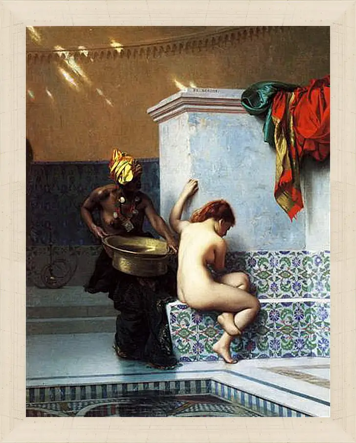 Картина в раме - Turkish bath. Жан-Леон Жером