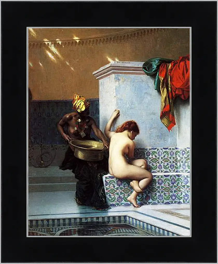 Картина в раме - Turkish bath. Жан-Леон Жером
