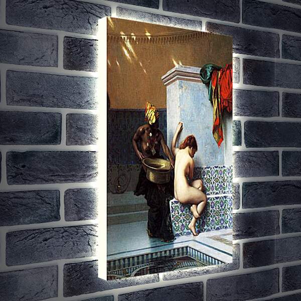 Лайтбокс световая панель - Turkish bath. Жан-Леон Жером
