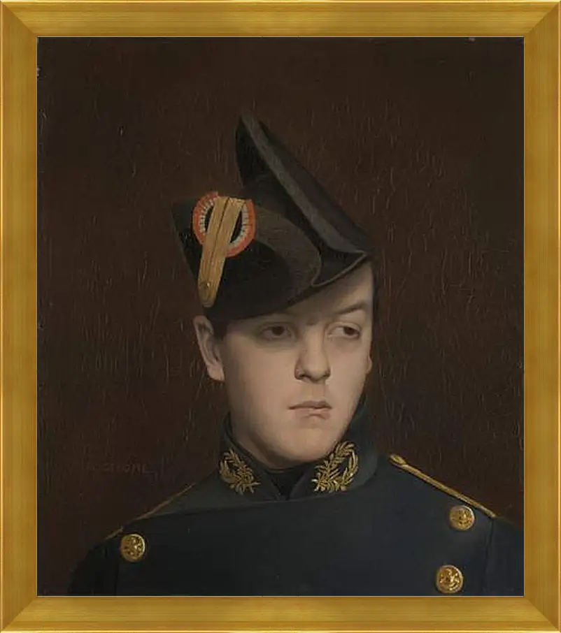 Картина в раме - Portrait of Armand Gerome. Жан-Леон Жером