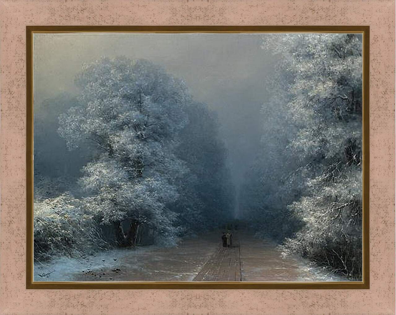 Картина в раме - Зима. Иван Айвазовский