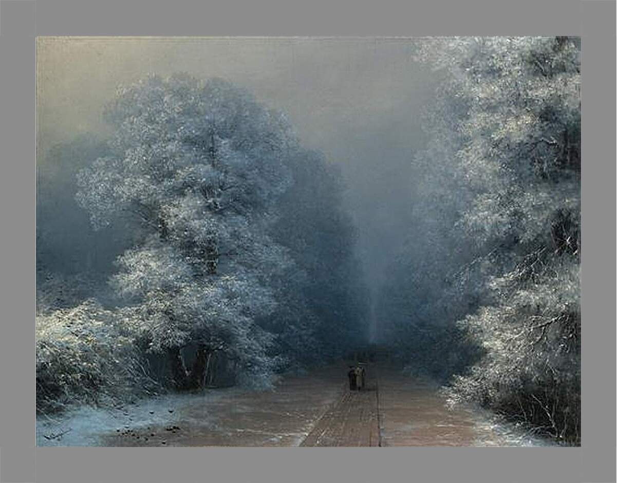 Картина в раме - Зима. Иван Айвазовский