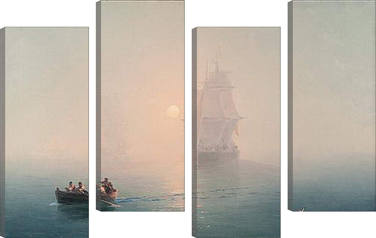 Модульная картина - Военный Корабль. Иван Айвазовский
