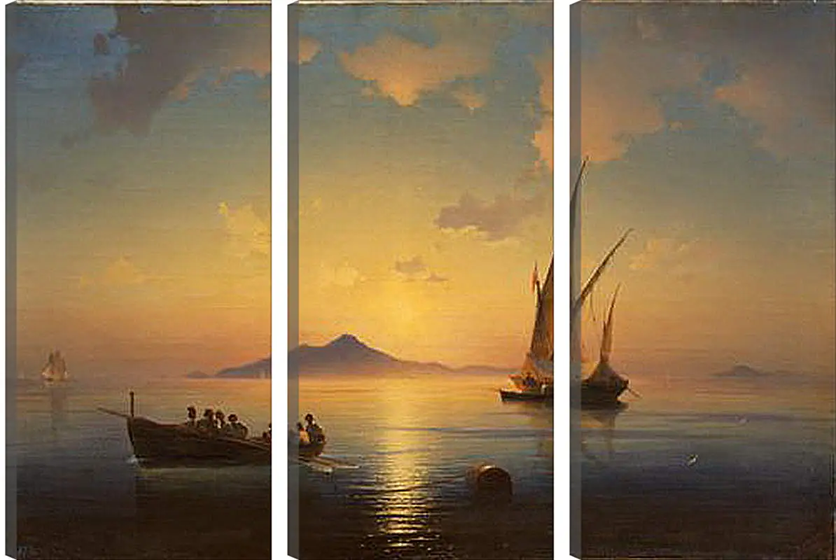 Модульная картина - Неаполитанский залив. 1841. Иван Айвазовский