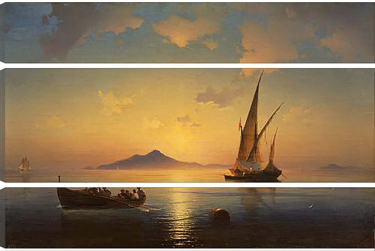 Модульная картина - Неаполитанский залив. 1841. Иван Айвазовский
