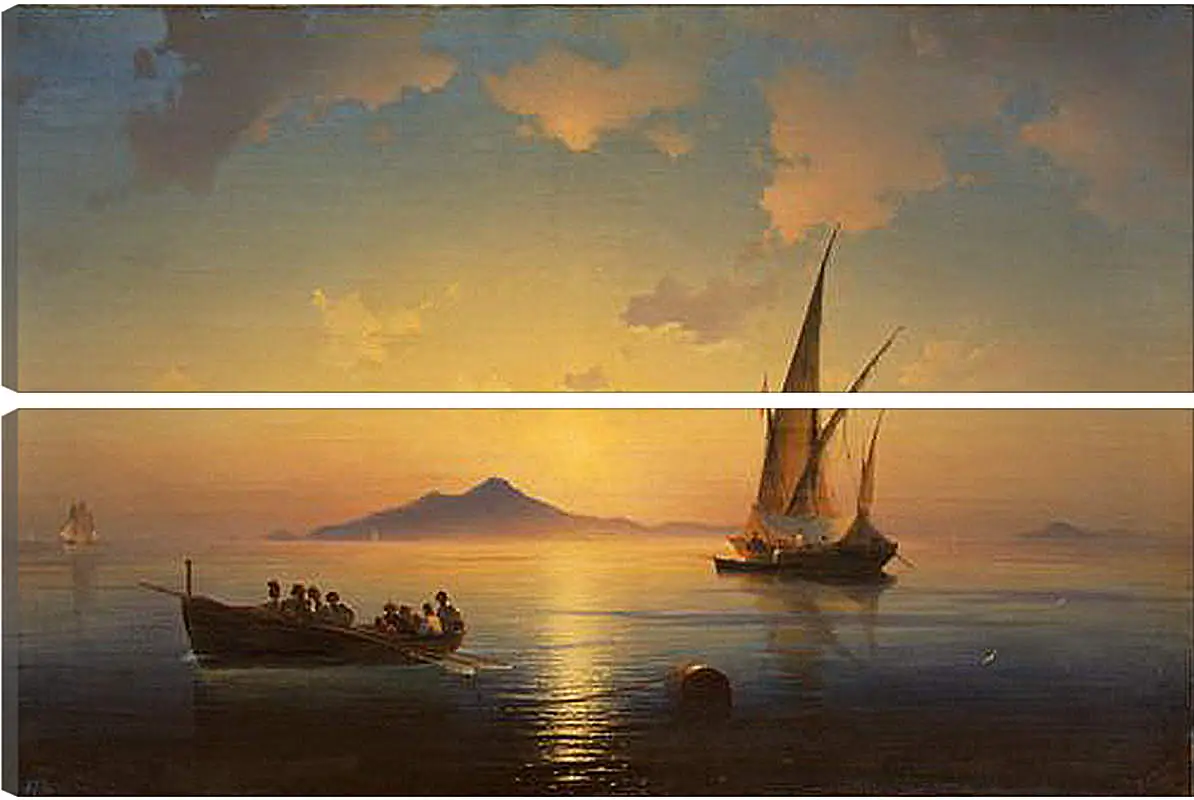 Модульная картина - Неаполитанский залив. 1841. Иван Айвазовский