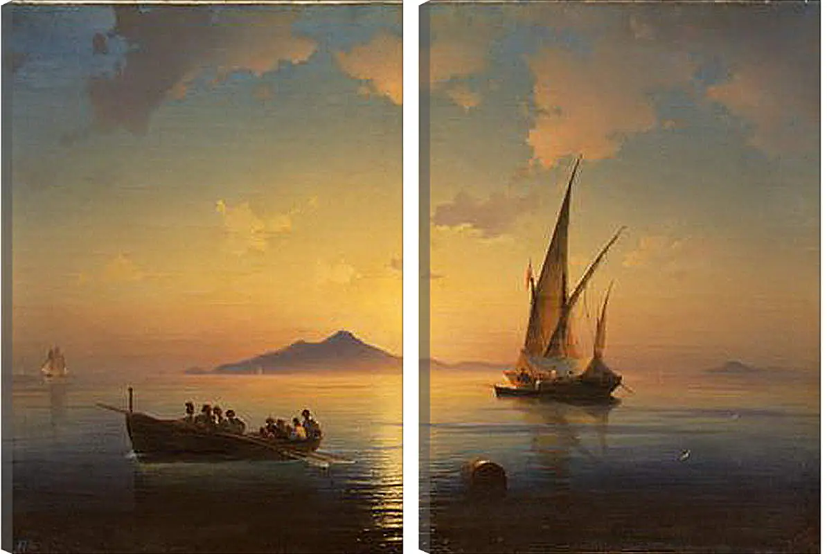 Модульная картина - Неаполитанский залив. 1841. Иван Айвазовский