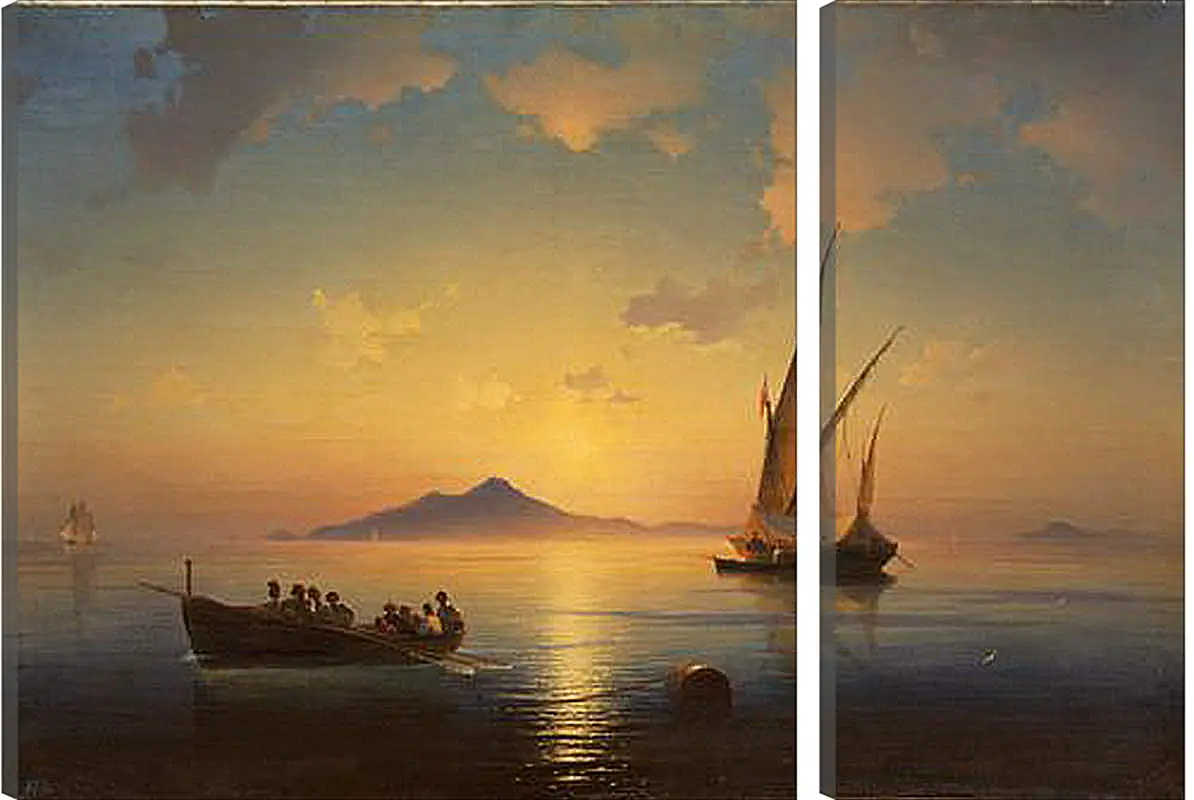 Модульная картина - Неаполитанский залив. 1841. Иван Айвазовский
