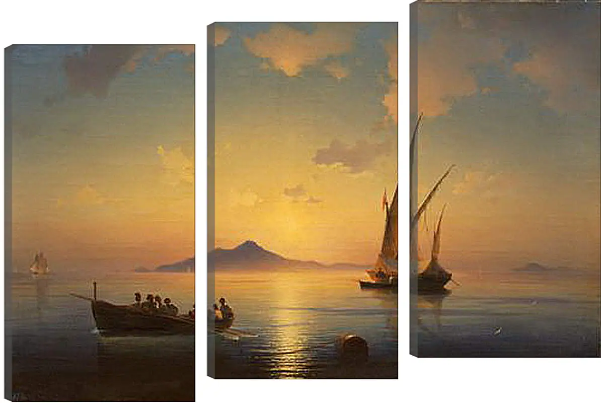 Модульная картина - Неаполитанский залив. 1841. Иван Айвазовский
