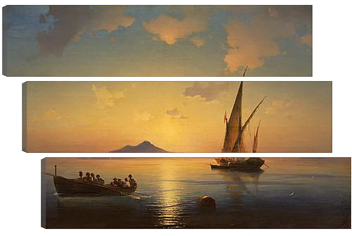 Модульная картина - Неаполитанский залив. 1841. Иван Айвазовский