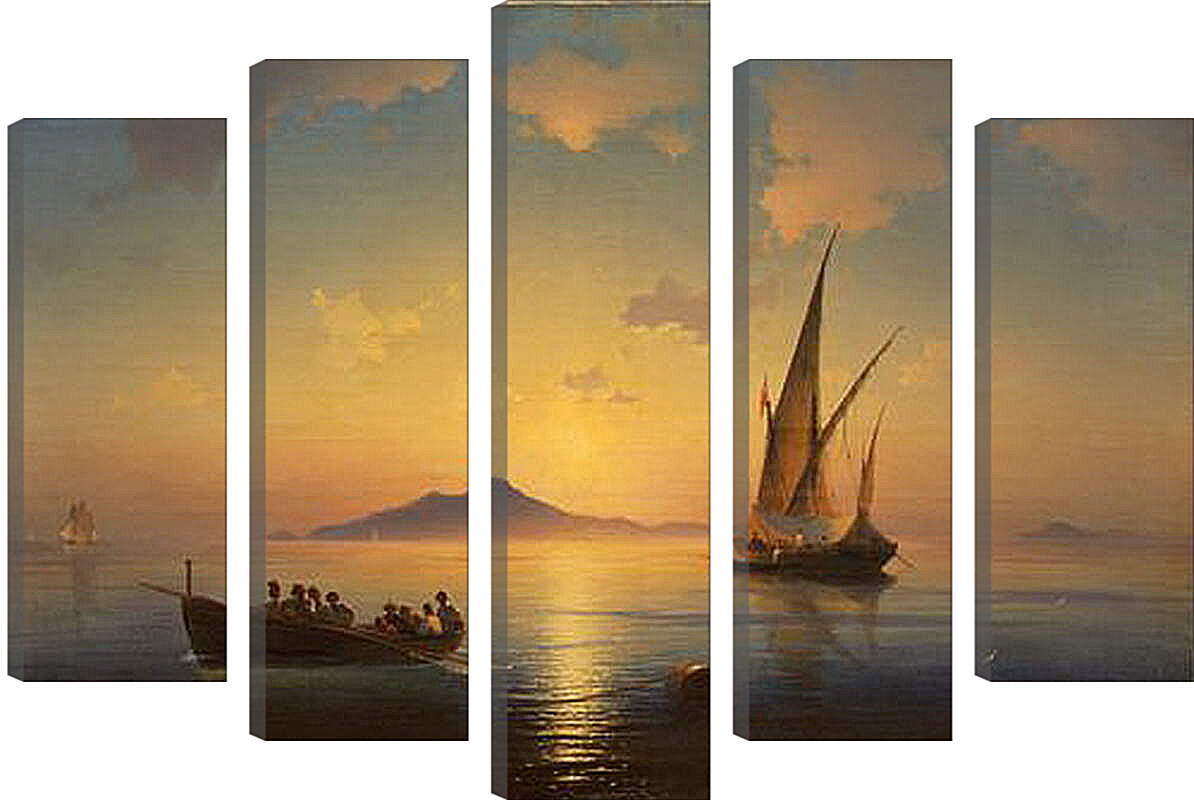 Модульная картина - Неаполитанский залив. 1841. Иван Айвазовский
