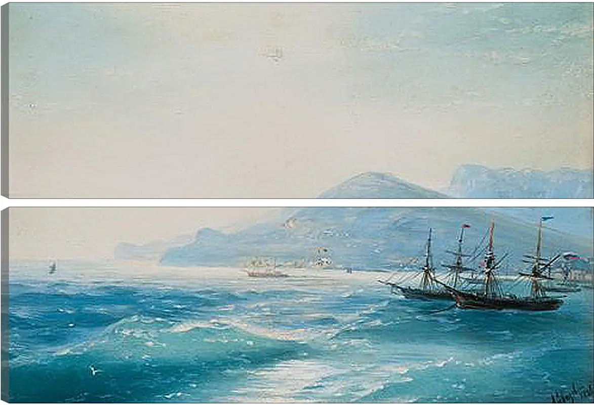 Модульная картина - Корабли недалеко от побережья 1886. Иван Айвазовский