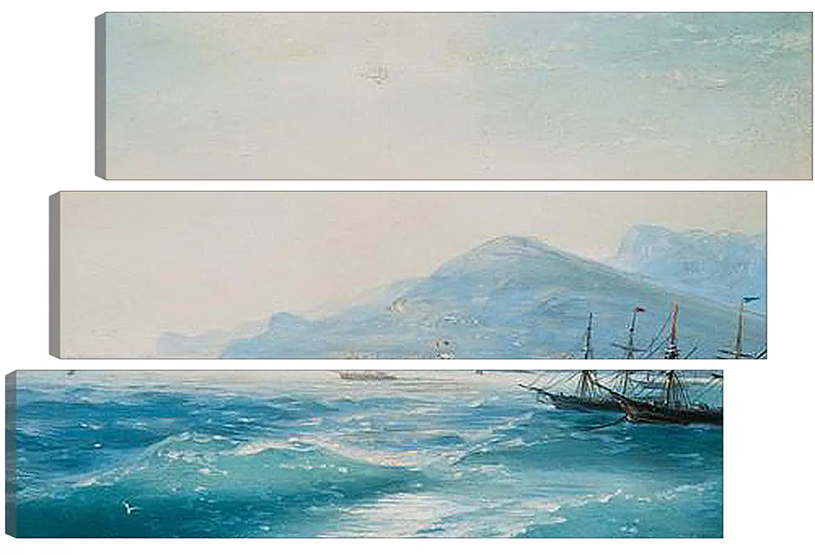 Модульная картина - Корабли недалеко от побережья 1886. Иван Айвазовский