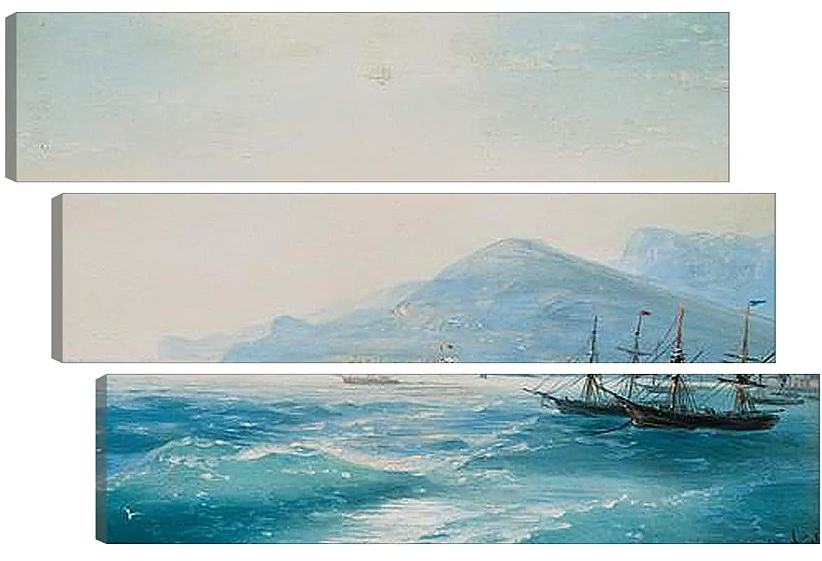 Модульная картина - Корабли недалеко от побережья 1886. Иван Айвазовский