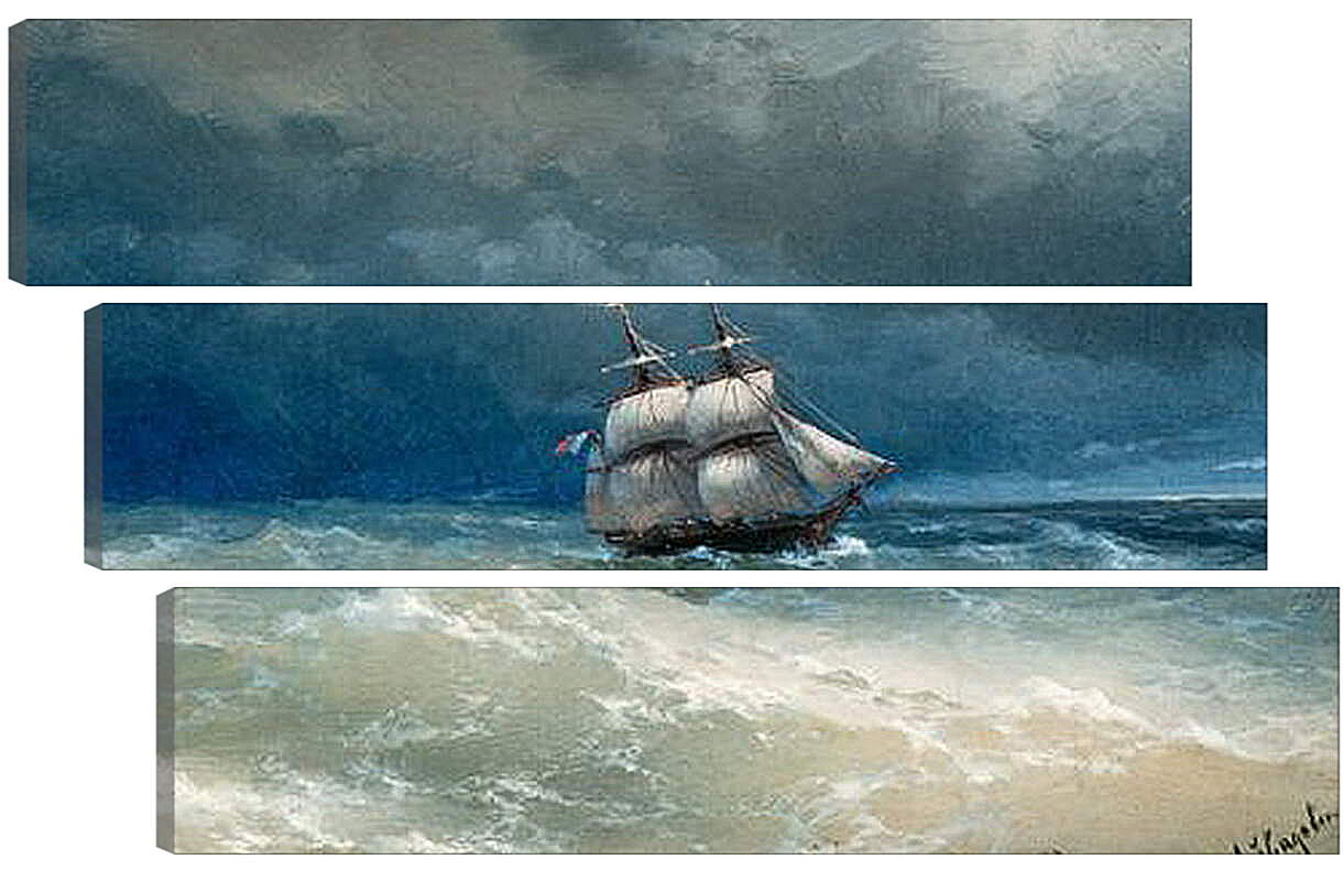 Модульная картина - Бурное море. Иван Айвазовский
