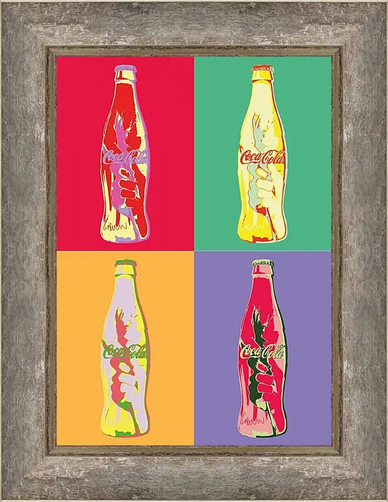 Картина в раме - Coca-Cola. Поп-арт
