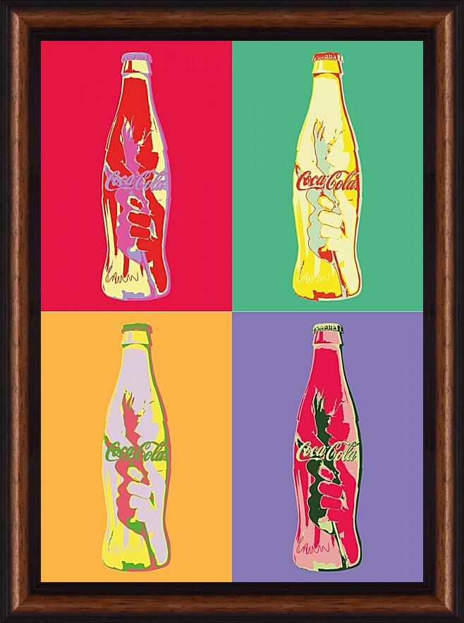 Картина в раме - Coca-Cola. Поп-арт