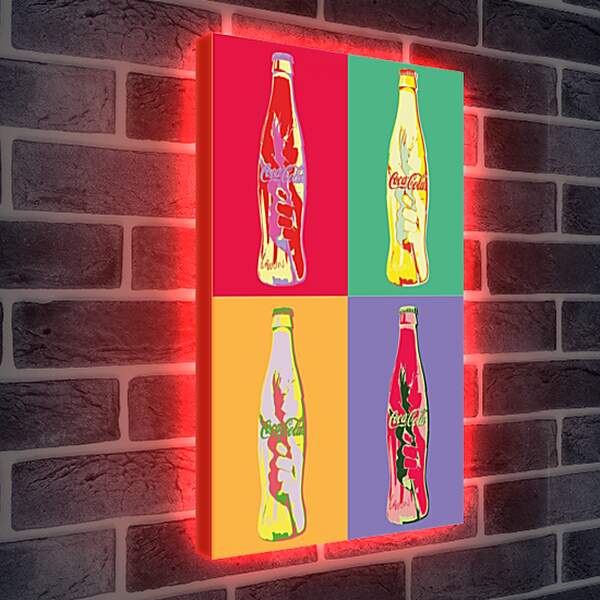 Лайтбокс световая панель - Coca-Cola. Поп-арт