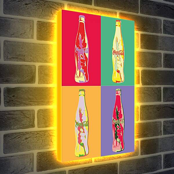 Лайтбокс световая панель - Coca-Cola. Поп-арт