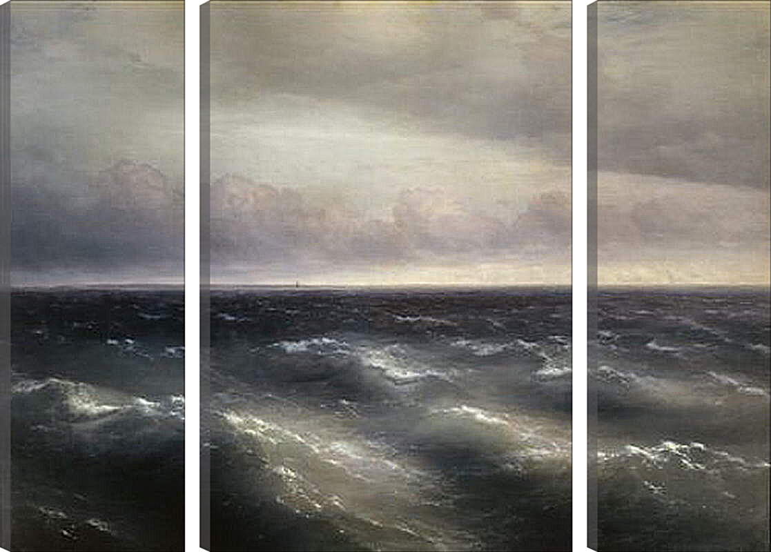 Модульная картина - Черное море (На Черном море начинает разыгрываться буря). Иван Айвазовский
