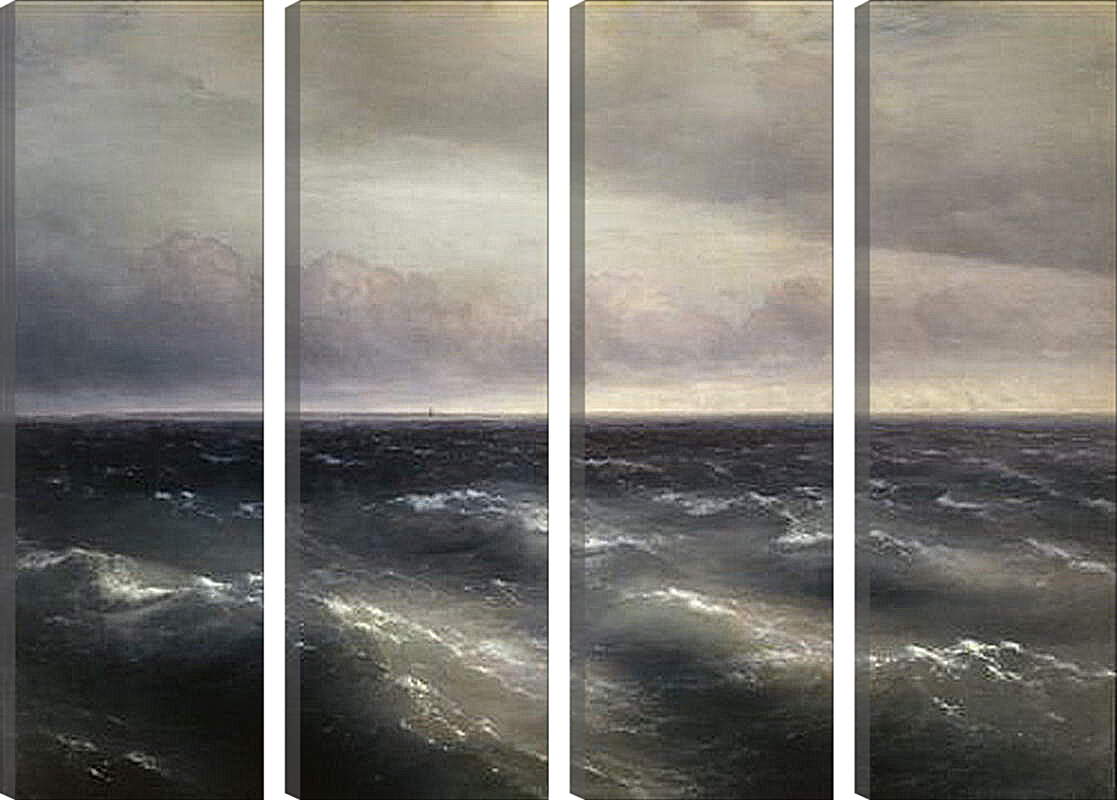 Модульная картина - Черное море (На Черном море начинает разыгрываться буря). Иван Айвазовский
