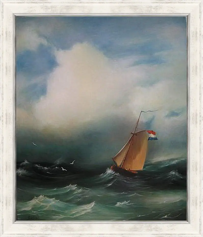 Картина в раме - Tempete sur la mer. Иван Айвазовский