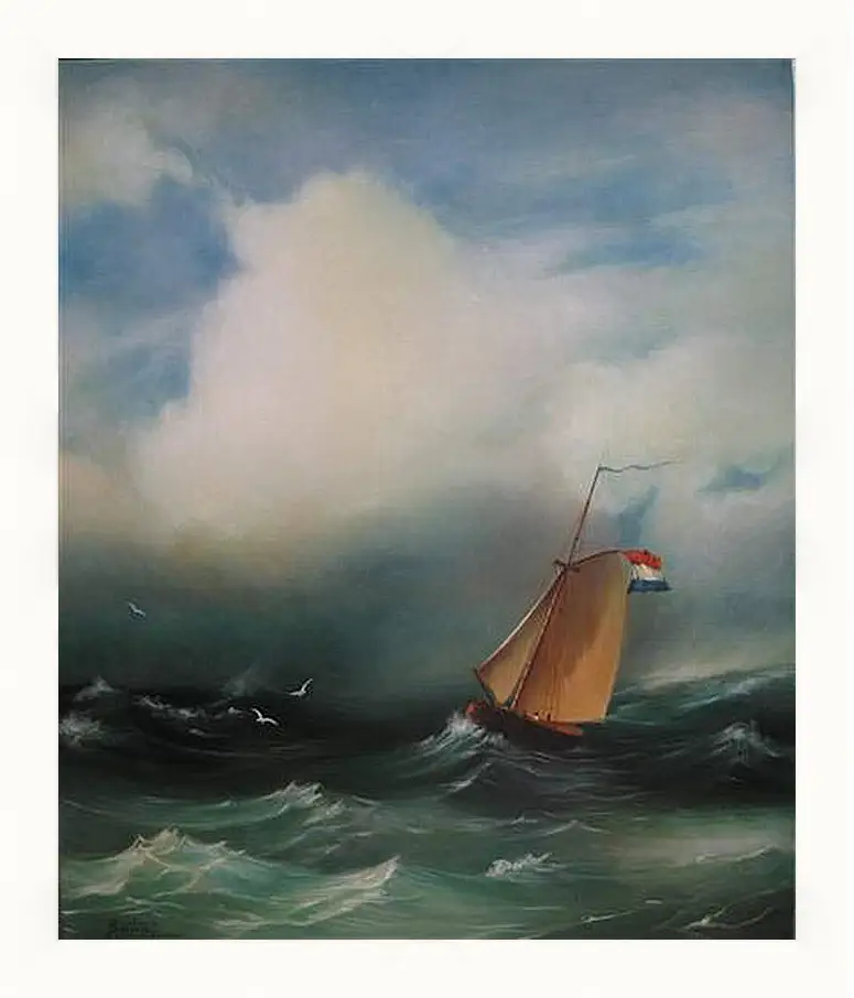 Картина в раме - Tempete sur la mer. Иван Айвазовский