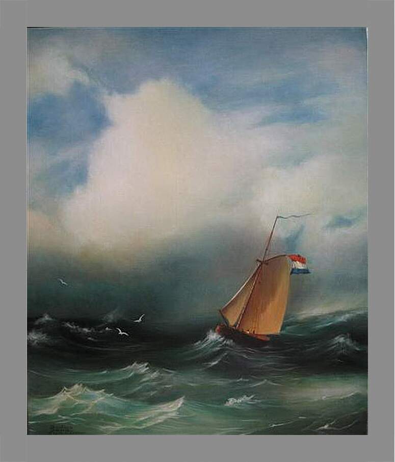 Картина в раме - Tempete sur la mer. Иван Айвазовский
