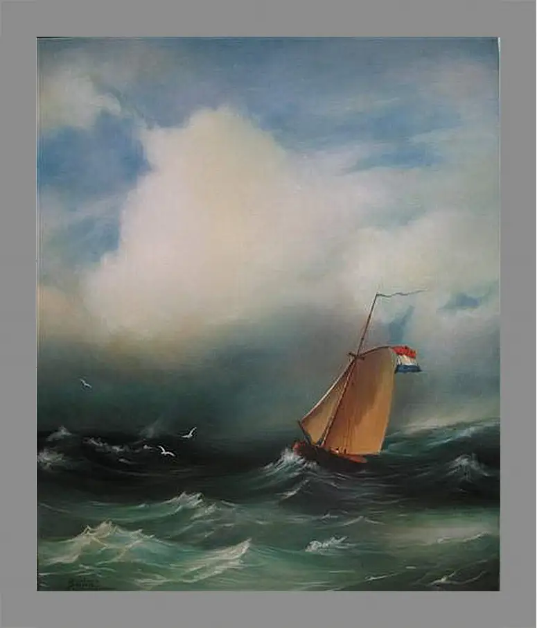 Картина в раме - Tempete sur la mer. Иван Айвазовский