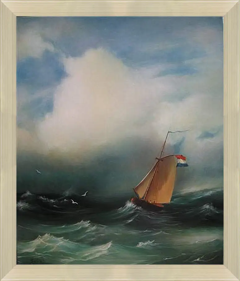 Картина в раме - Tempete sur la mer. Иван Айвазовский