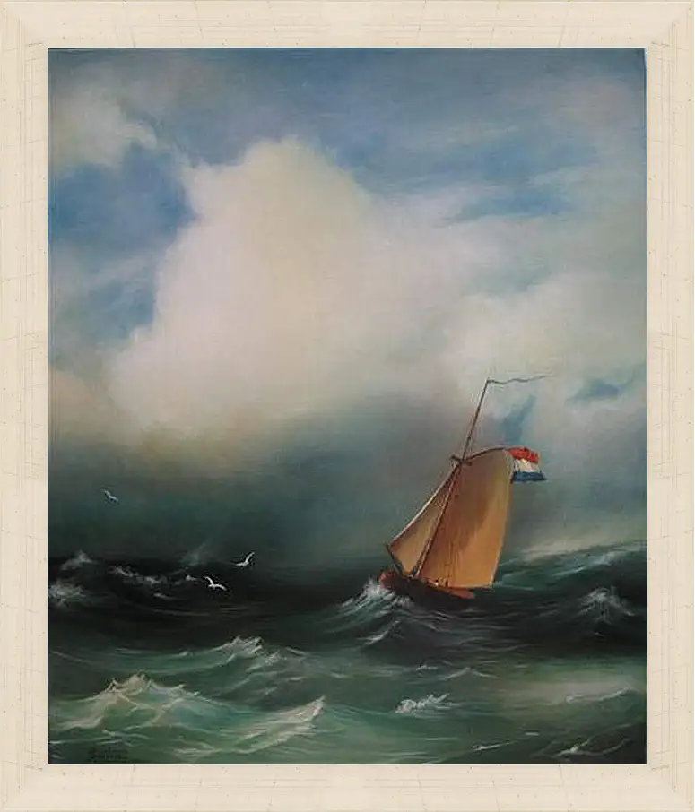 Картина в раме - Tempete sur la mer. Иван Айвазовский