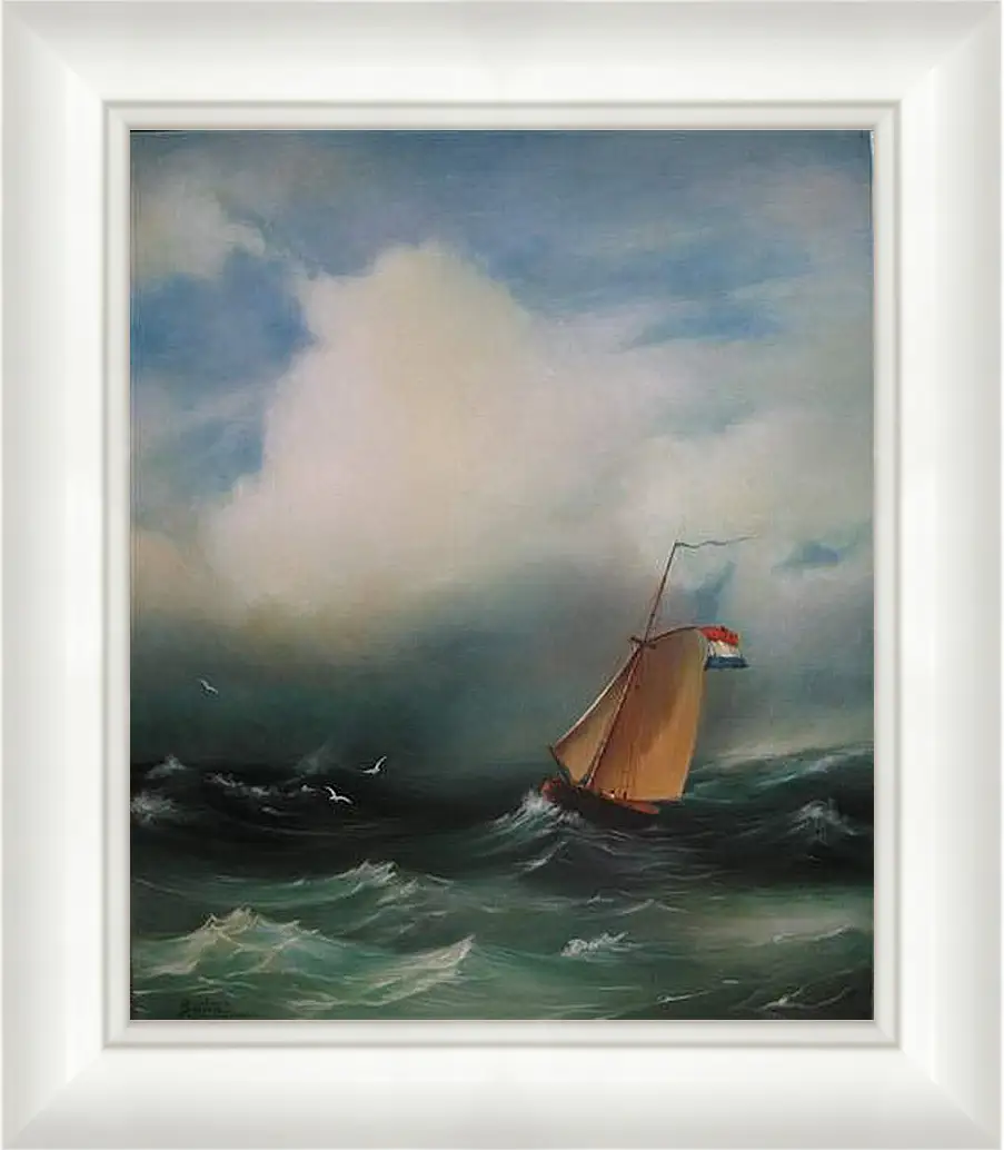Картина в раме - Tempete sur la mer. Иван Айвазовский