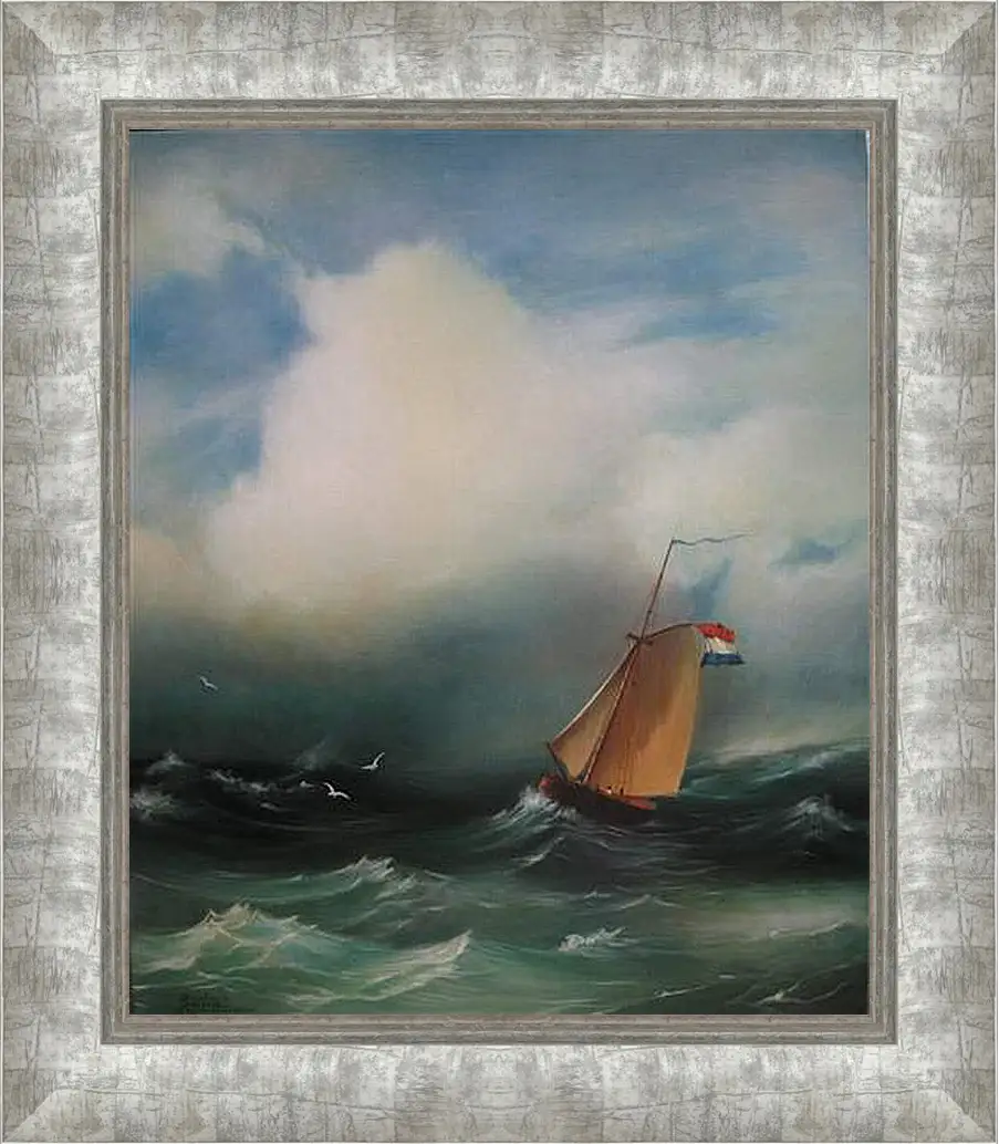 Картина в раме - Tempete sur la mer. Иван Айвазовский